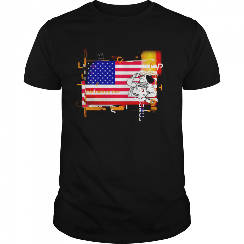 Columbus Day Usa Flag shirt