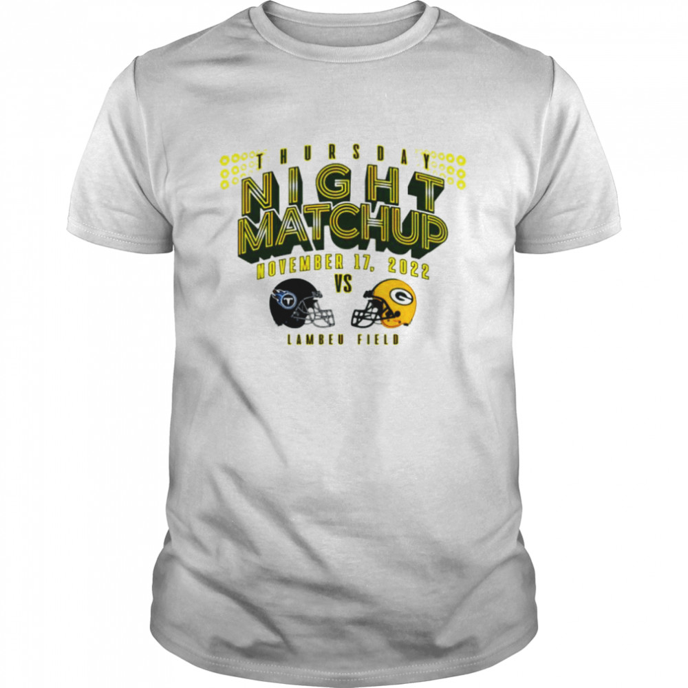 Packers Vs Titans 11-17 Match-up shirt