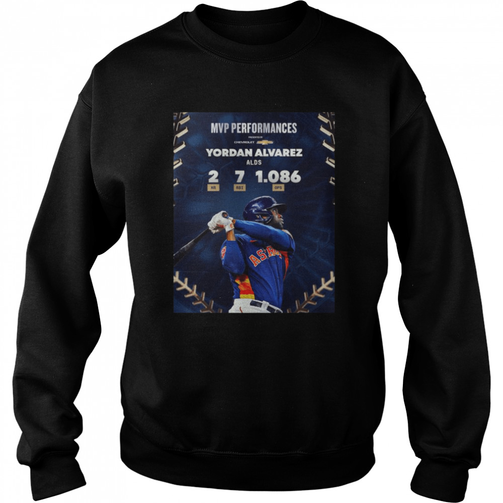 2023 Yordan Alvarez MVP Top Performers of the ALDS T-Shirt - Roostershirt