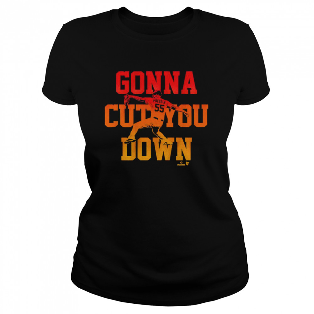 Houston Astros Ryan Pressly Gonna Cut You Down Shirt - Kingteeshop