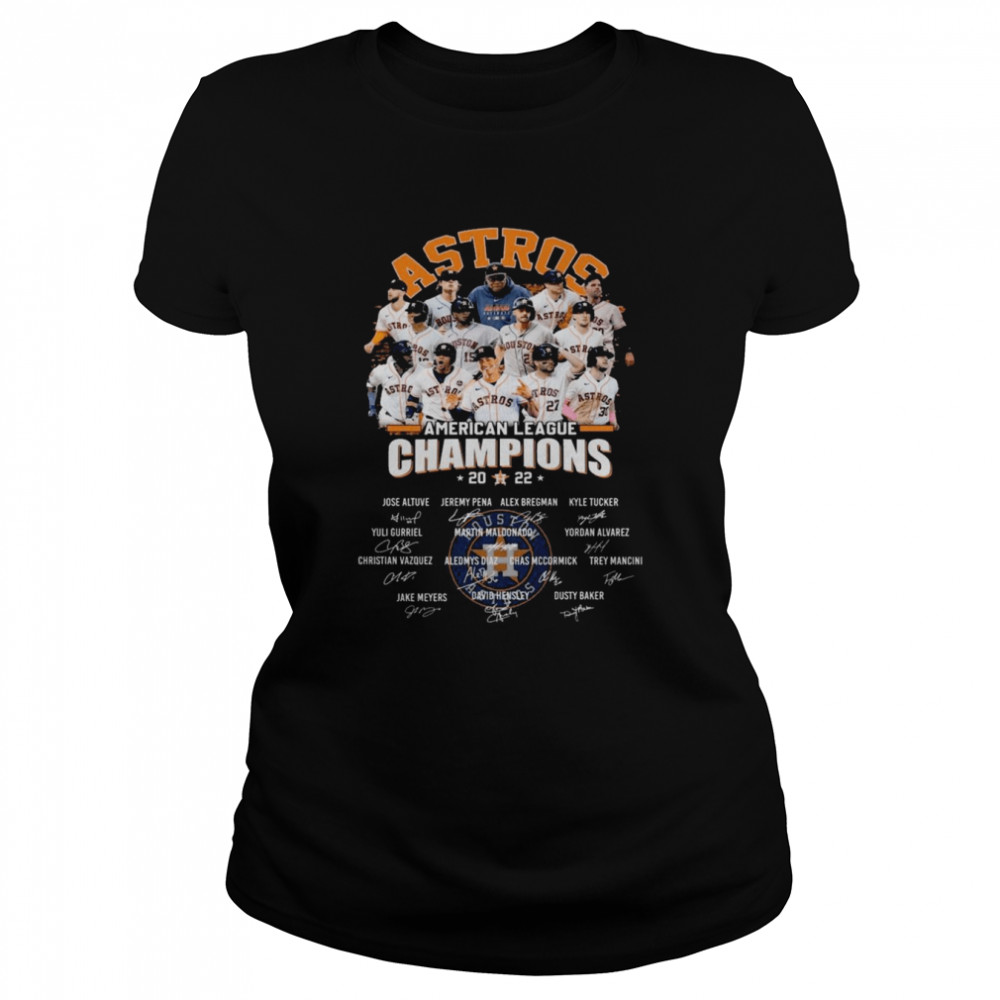 MLB Team Houston Astros American League Champions 2022 Signatures