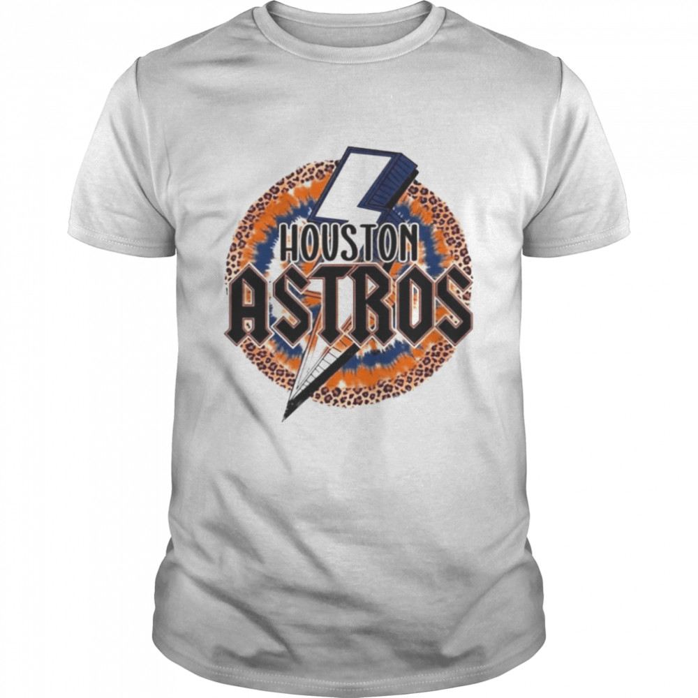 Houston Astros Vintage MLB Tie Dye T-Shirt SpiderOrange / 3XL