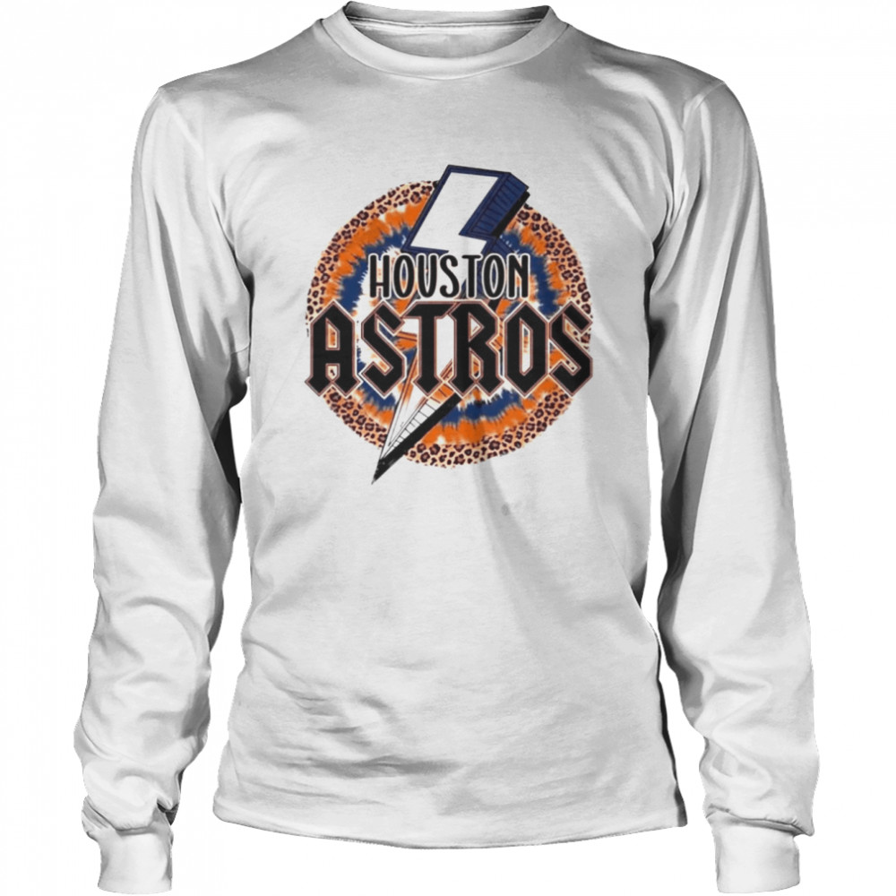 Houston Astros Vintage MLB Tie Dye T-Shirt SpiderOrange / 3XL