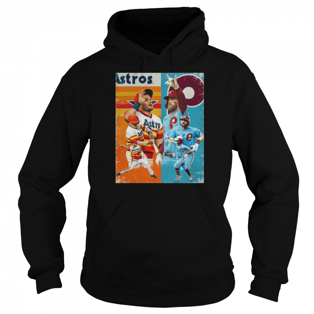 Houston Astros and Philadelphia Phillies Two teams with elite retro uniforms going for the ultimate prize in the WorldSeries shirt Unisex Hoodie