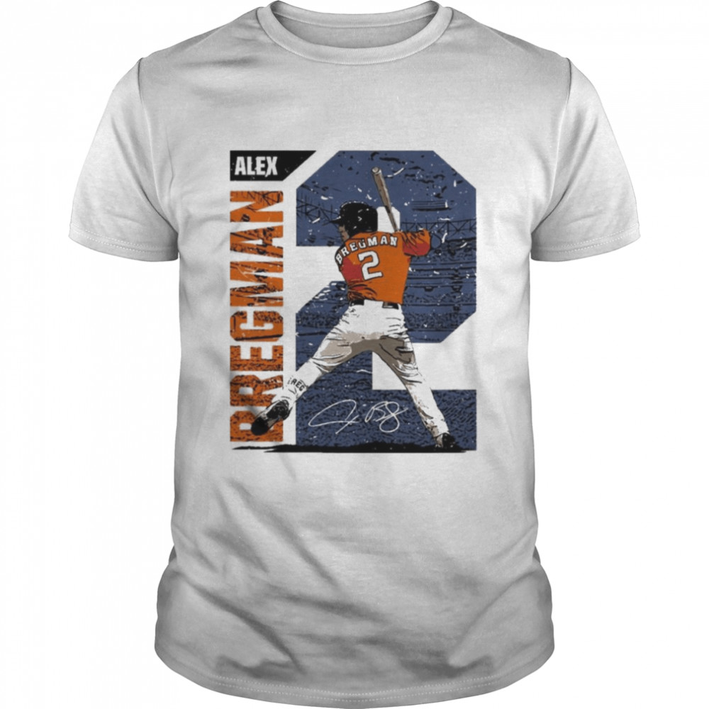 Baseball Houston Astros Alex Bregman signature t-shirt - Kingteeshop