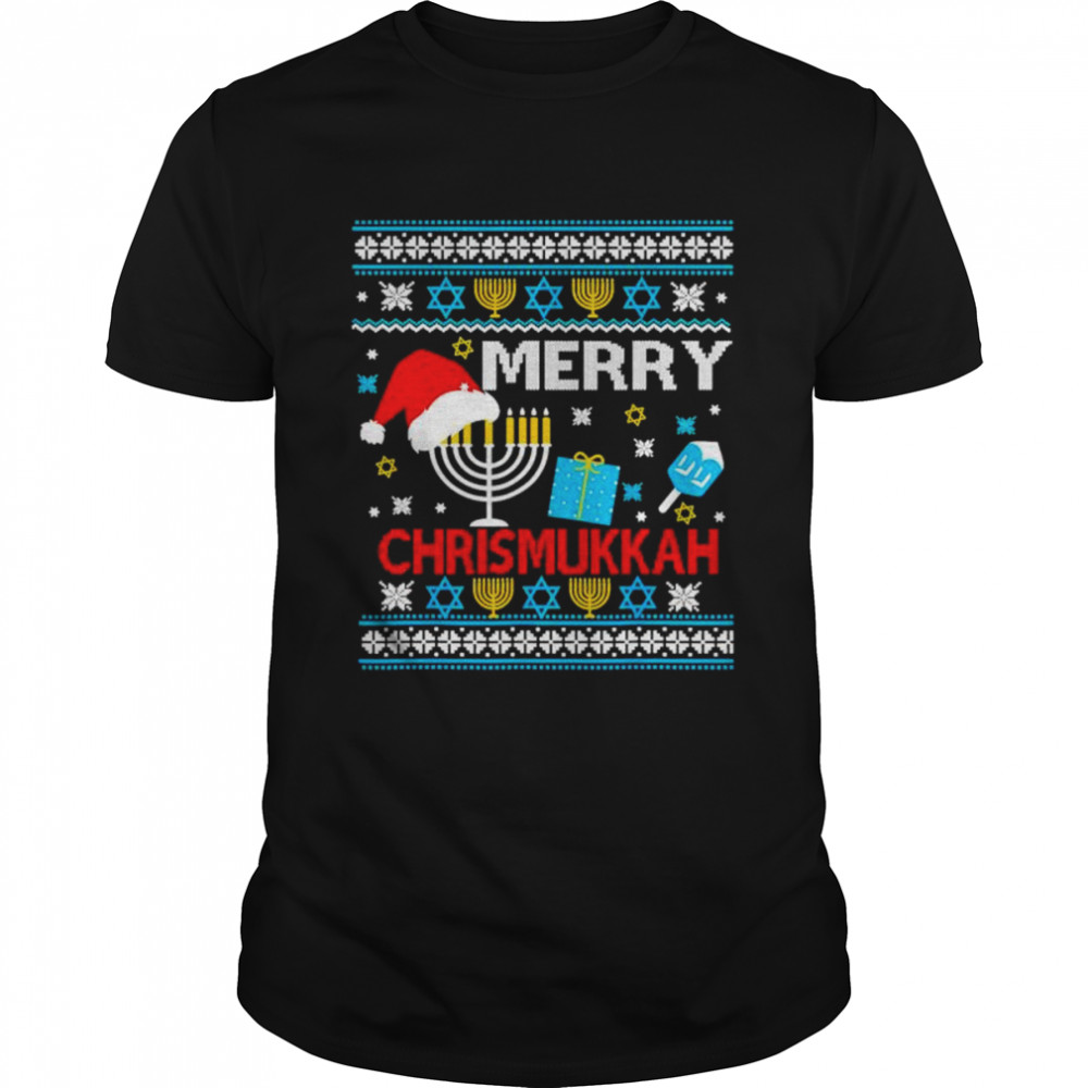 Best merry Chrismukkah Hanukkah Jewish ugly Christmas shirt Classic Men's T-shirt