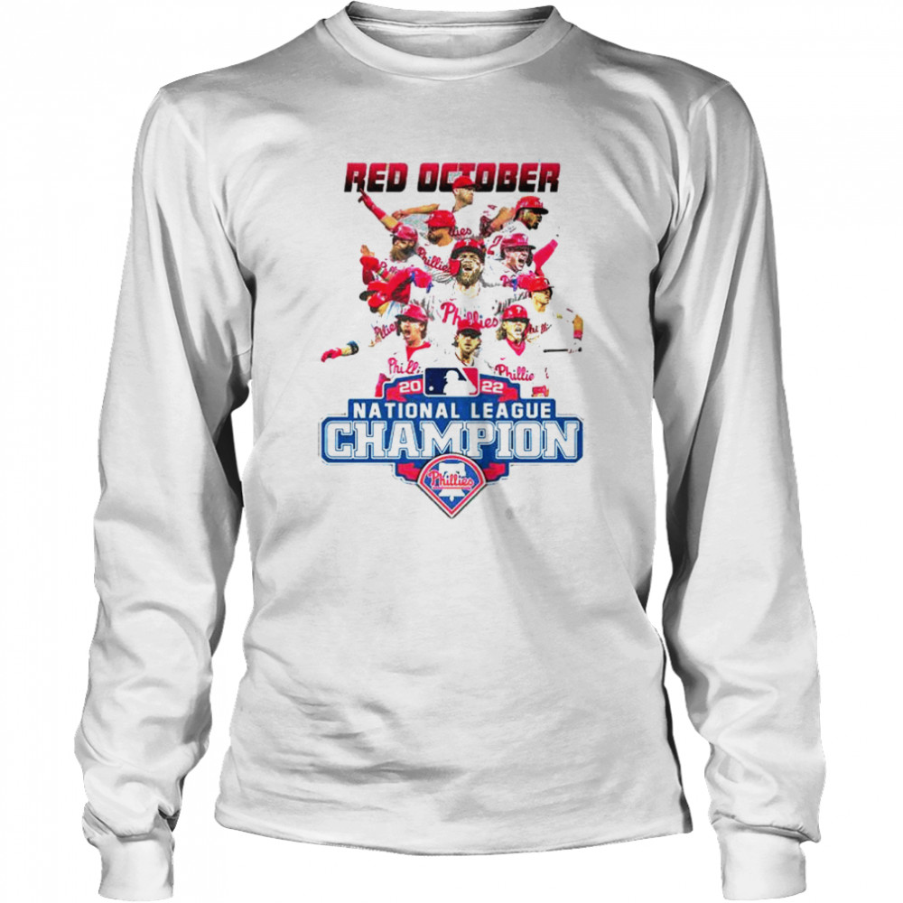 Philadelphia Phillies Red October 2022 National League Champions shirt -  Kingteeshop