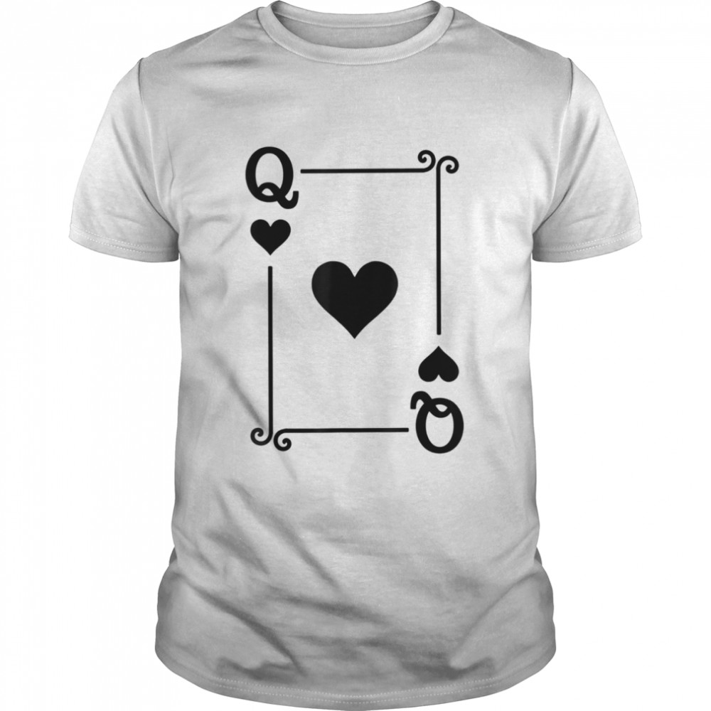 Playing Cards Costume – Queen Hearts Card – Queen Card T-Shirt