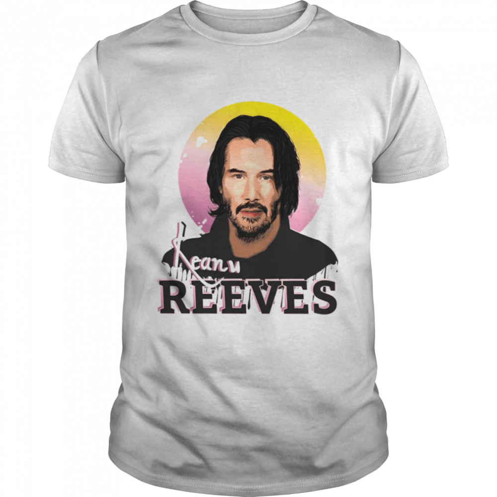 Portrait Of Actor Keanu Reeves shirt
