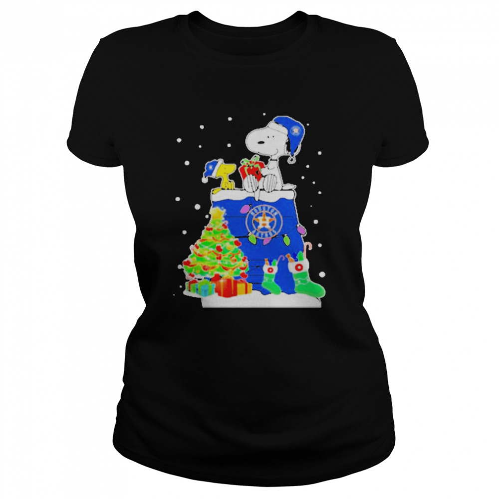 Official Houston astros Snoopy and Woodstock merry Christmas 2022