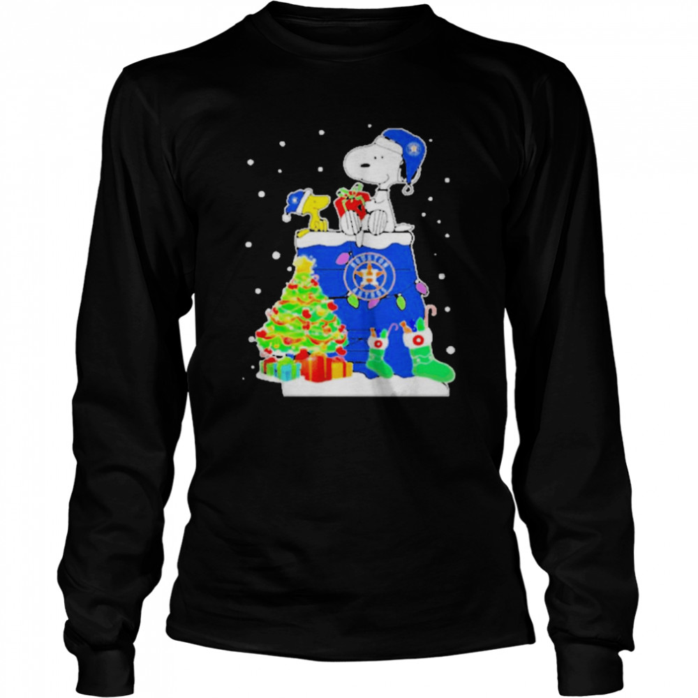 Snoopy Merry Christmas Houston Astros Shirt The Peanuts Movie - iTeeUS