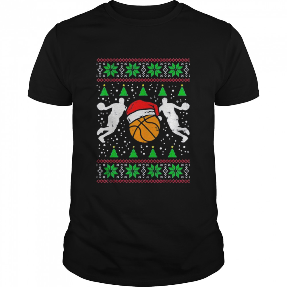 Basketball sport coach player ugly Christmas shirt