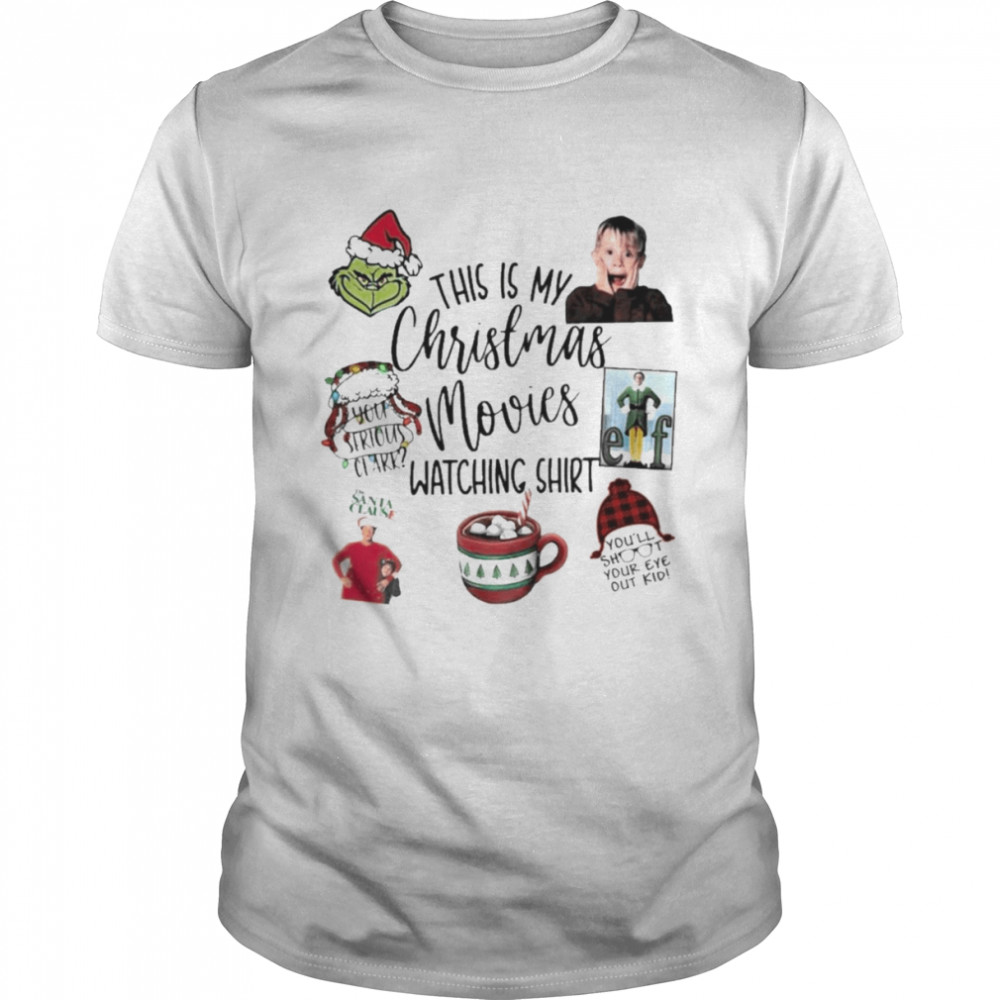 Grinch Elf Kevin Clark This is my Christmas movies watching shirt