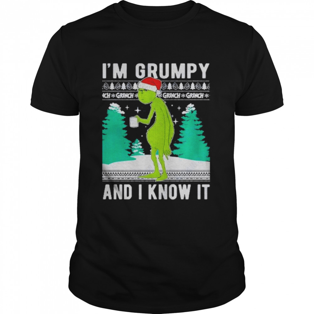 Grinch I’m grumpy and I know it Ugly Christmas sweater