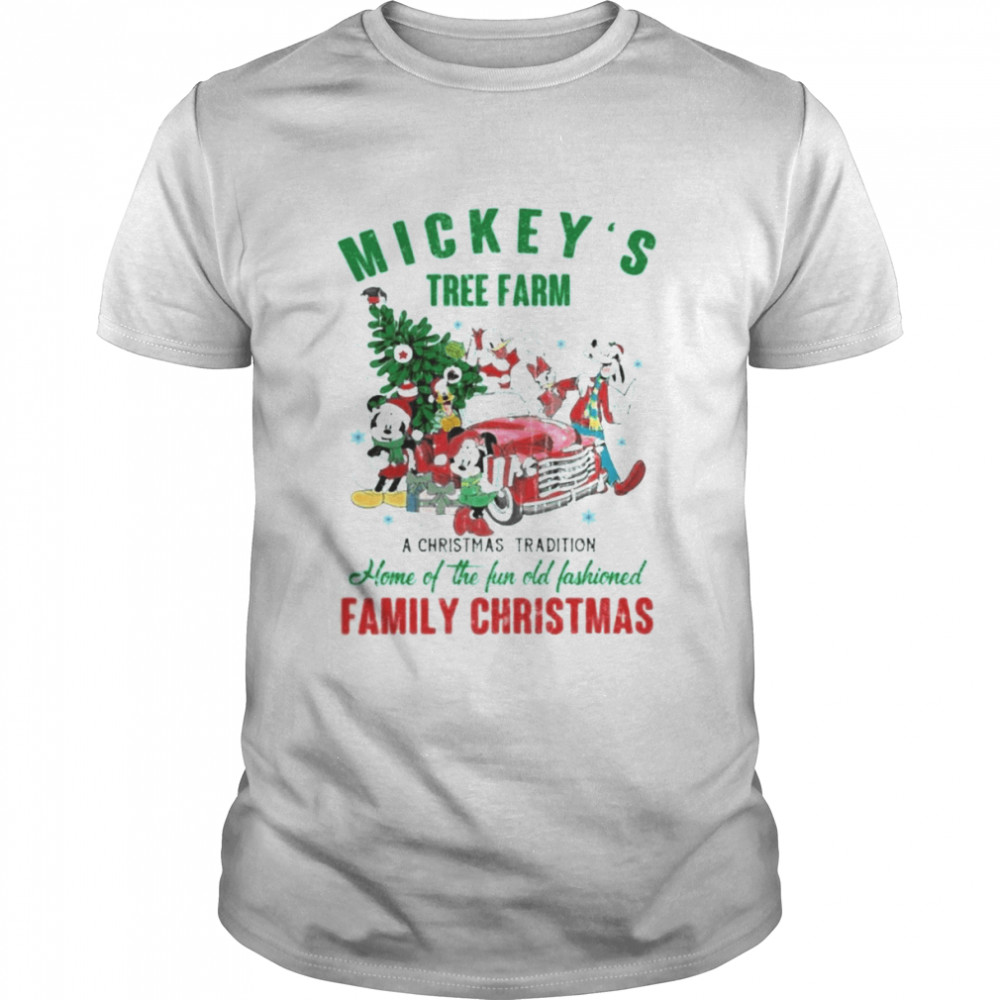 Mickey and friends main street tree farm Ugly Christmas sweater