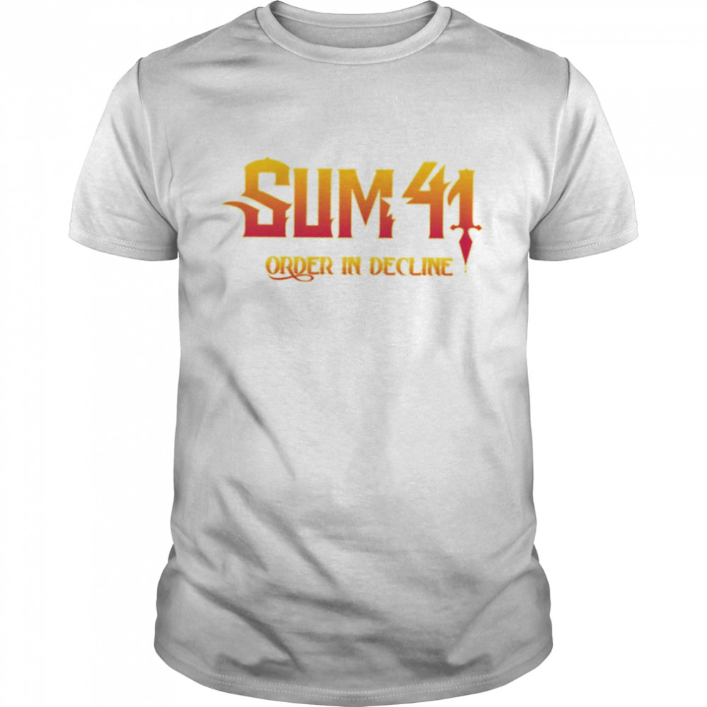 Logo Sum 41 Band Order In Decline shirt