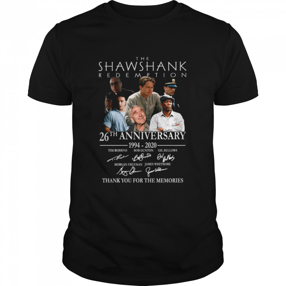 The Shawshank Redemption 26th Anniversary 1994 2020 Signature shirt