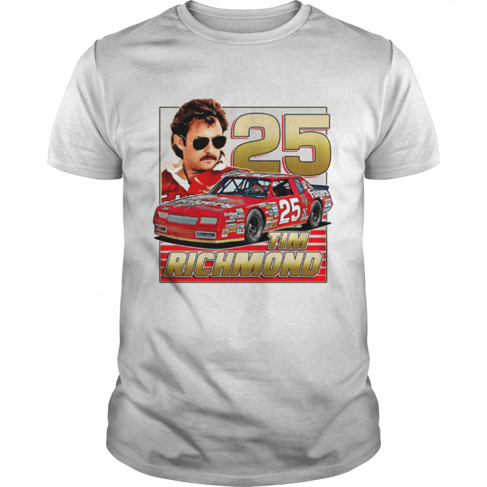 Tim Richmond 25 Nascar Driver Retro 80s Style shirt
