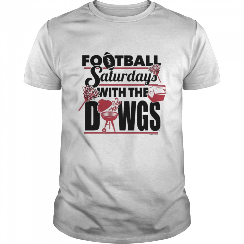World Graphics Georgia Bulldogs Football Saturdays with the Dawgs Shirt