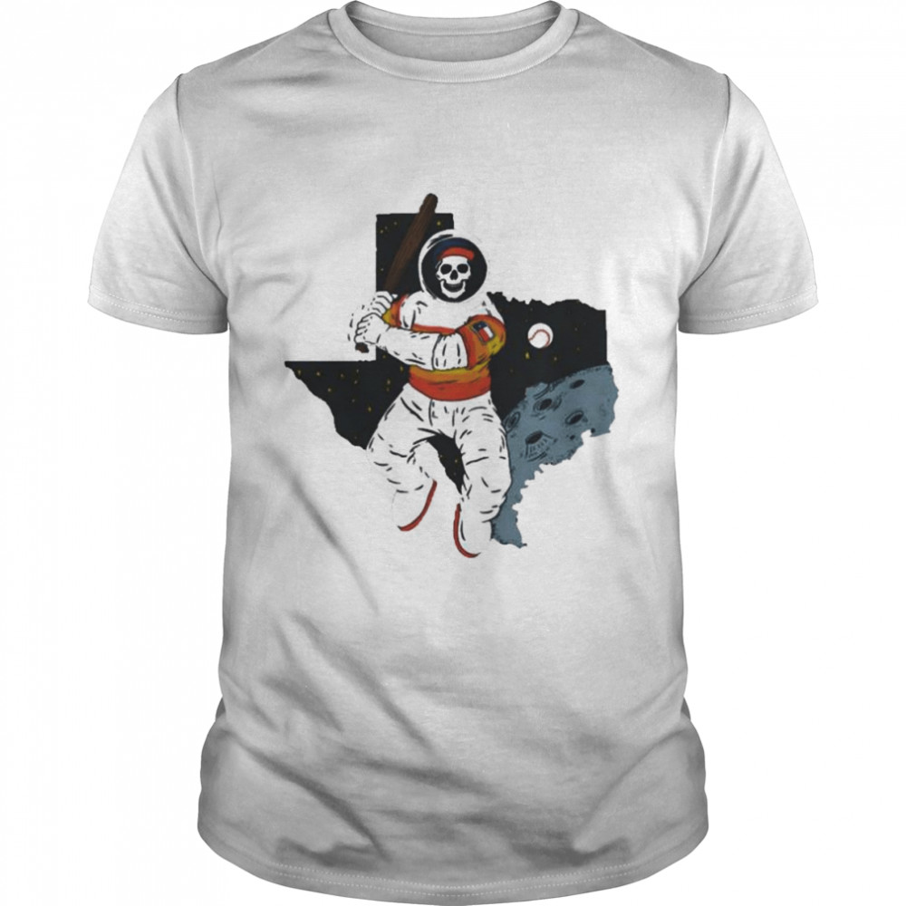 Baseball Astronaut T-Shirt Houston Astros