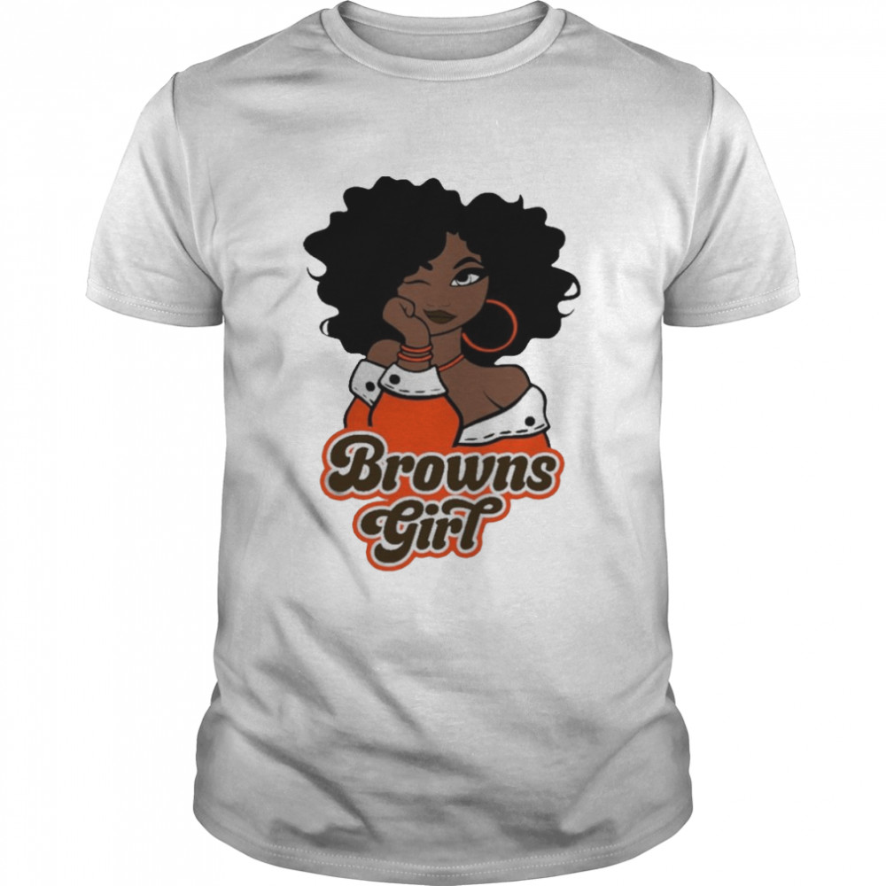 Cleveland Browns football Black Girl 2022 shirt - Kingteeshop