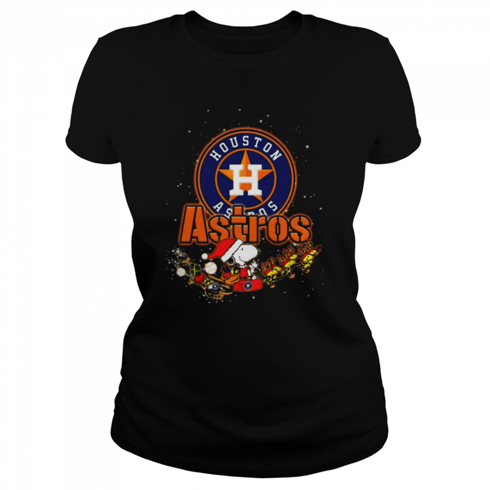 Snoopy and Woodstock Houston Astros logo Merry Christmas light