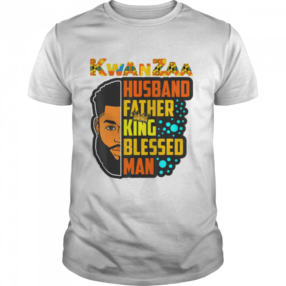 Kwanzaa Husband Father King Blessed Man shirt