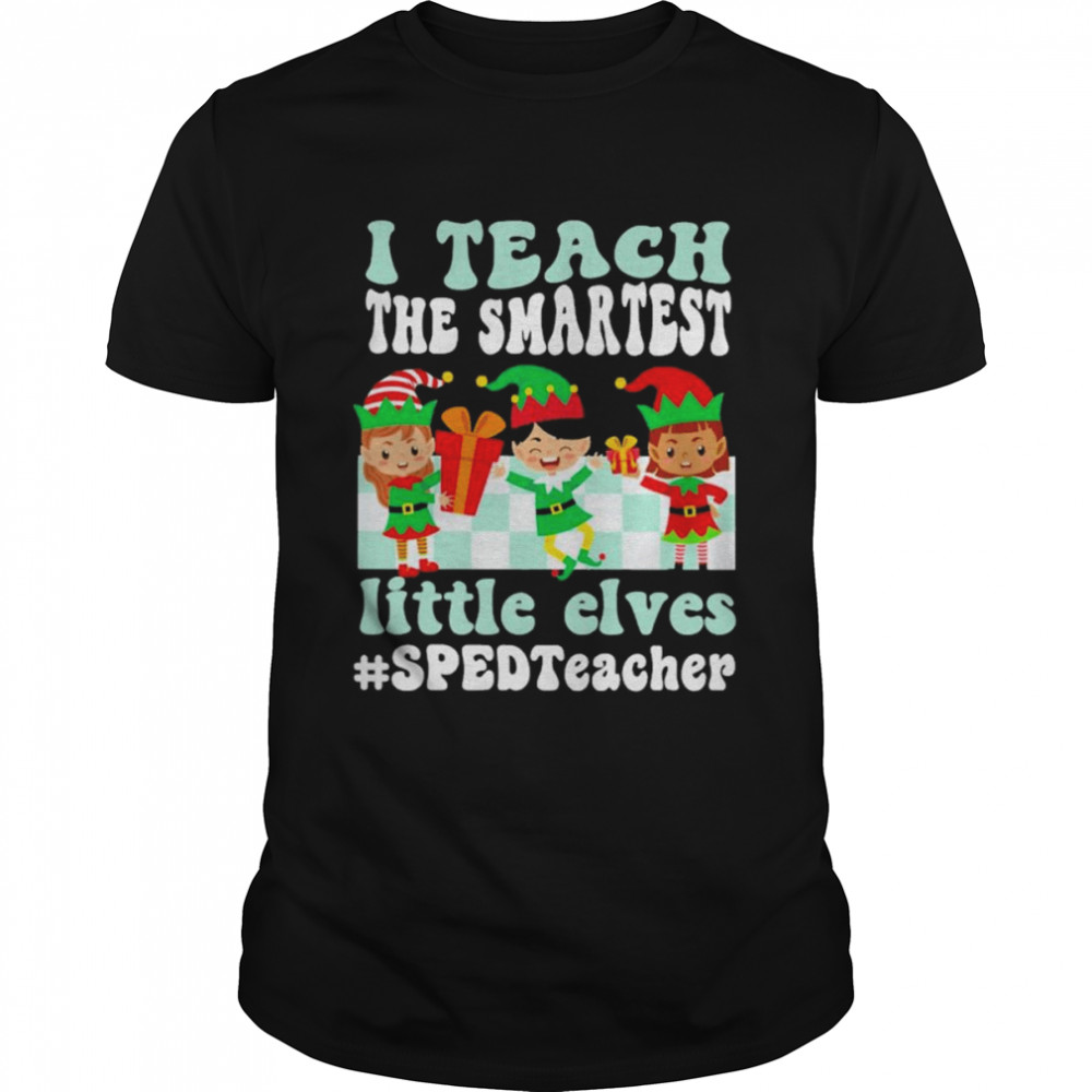 Merry Christmas Elf I teach the smartest little elves #SPED Teacher shirt