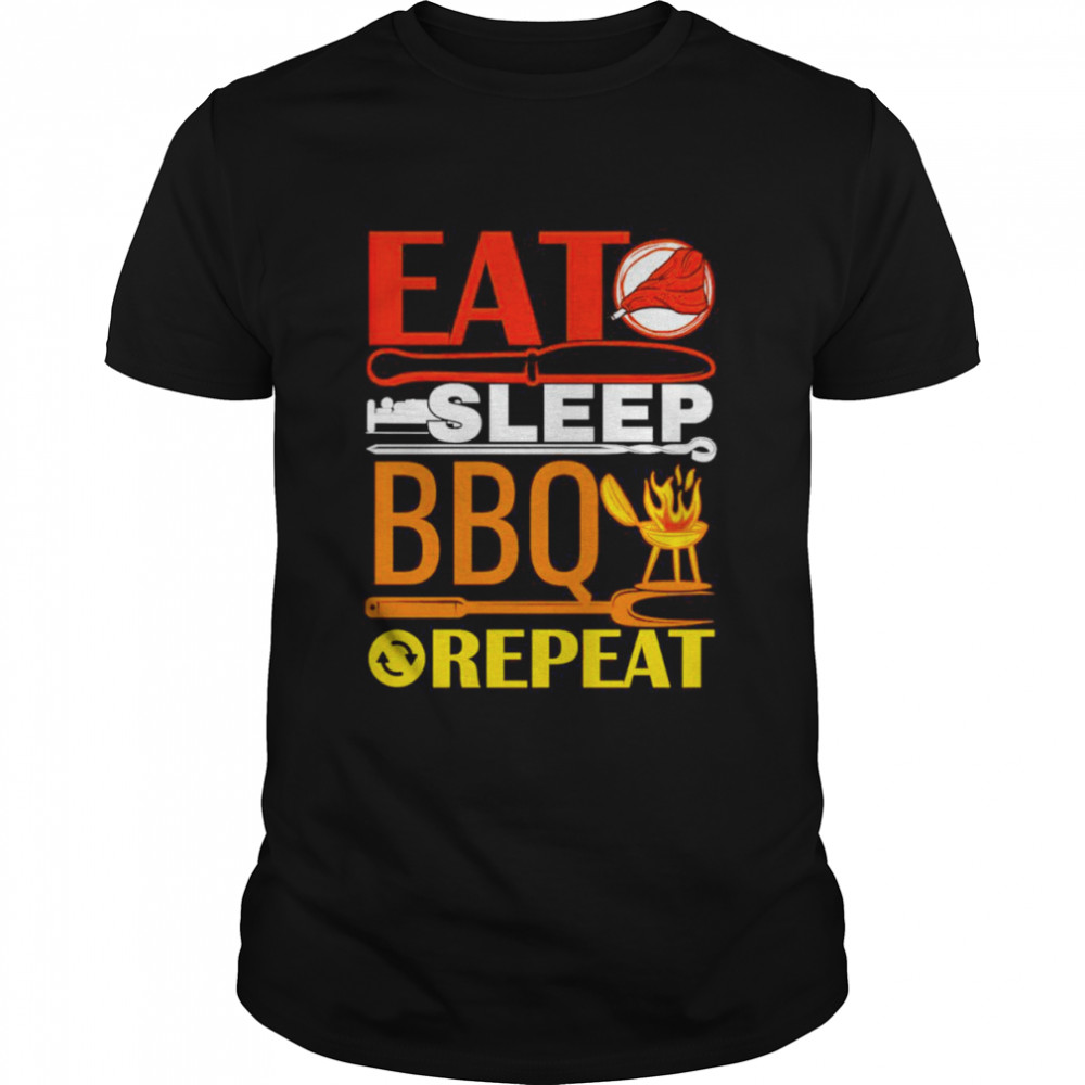 Eat Sleep BBQ Repeat Barbecue shirt