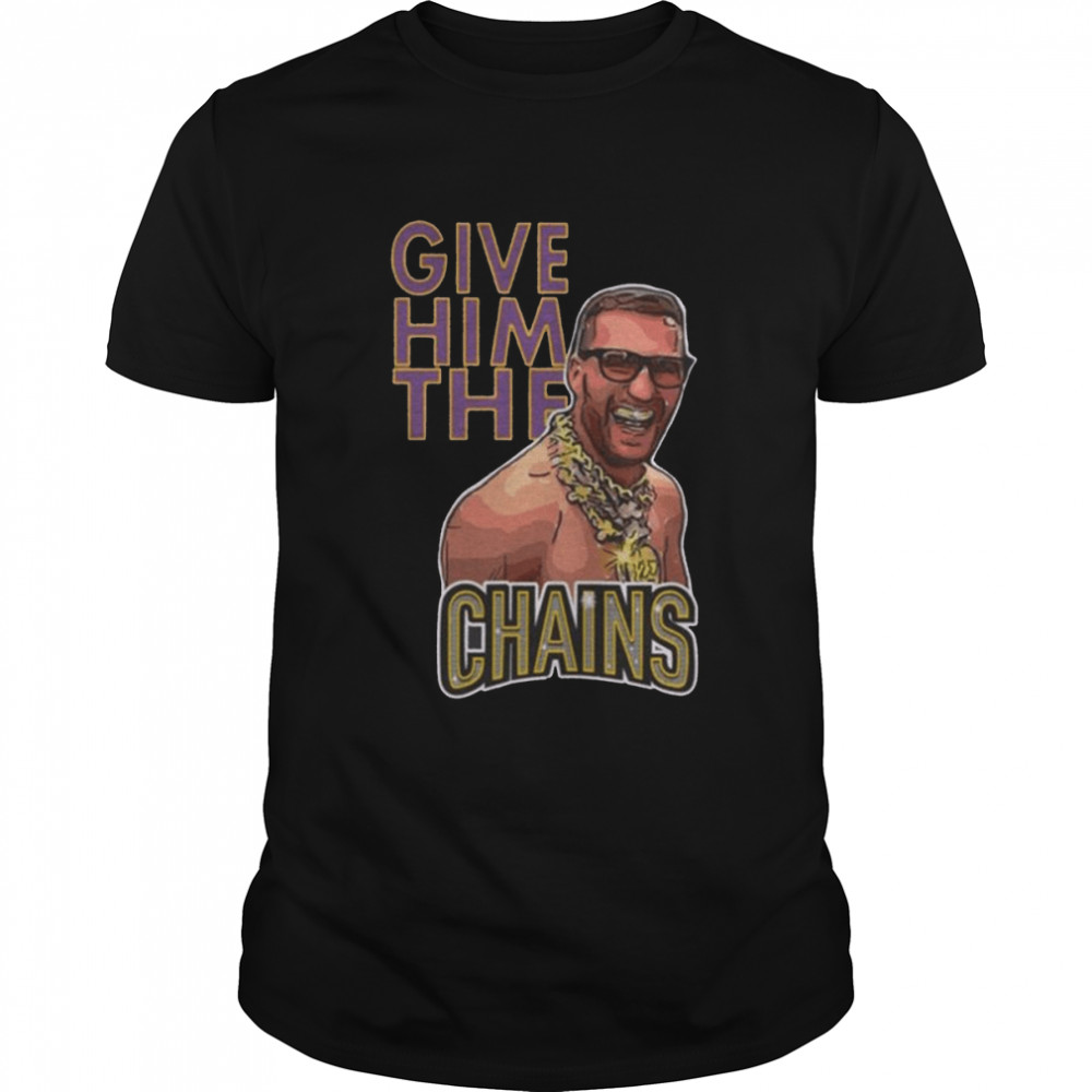 Give Him The Chains, Kirk Cousins Minnesota Vikings t-shirt