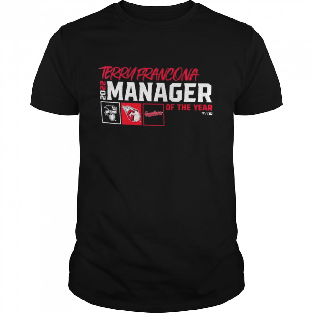 Terry francona cleveland guardians 2022 al manager of the year shirt
