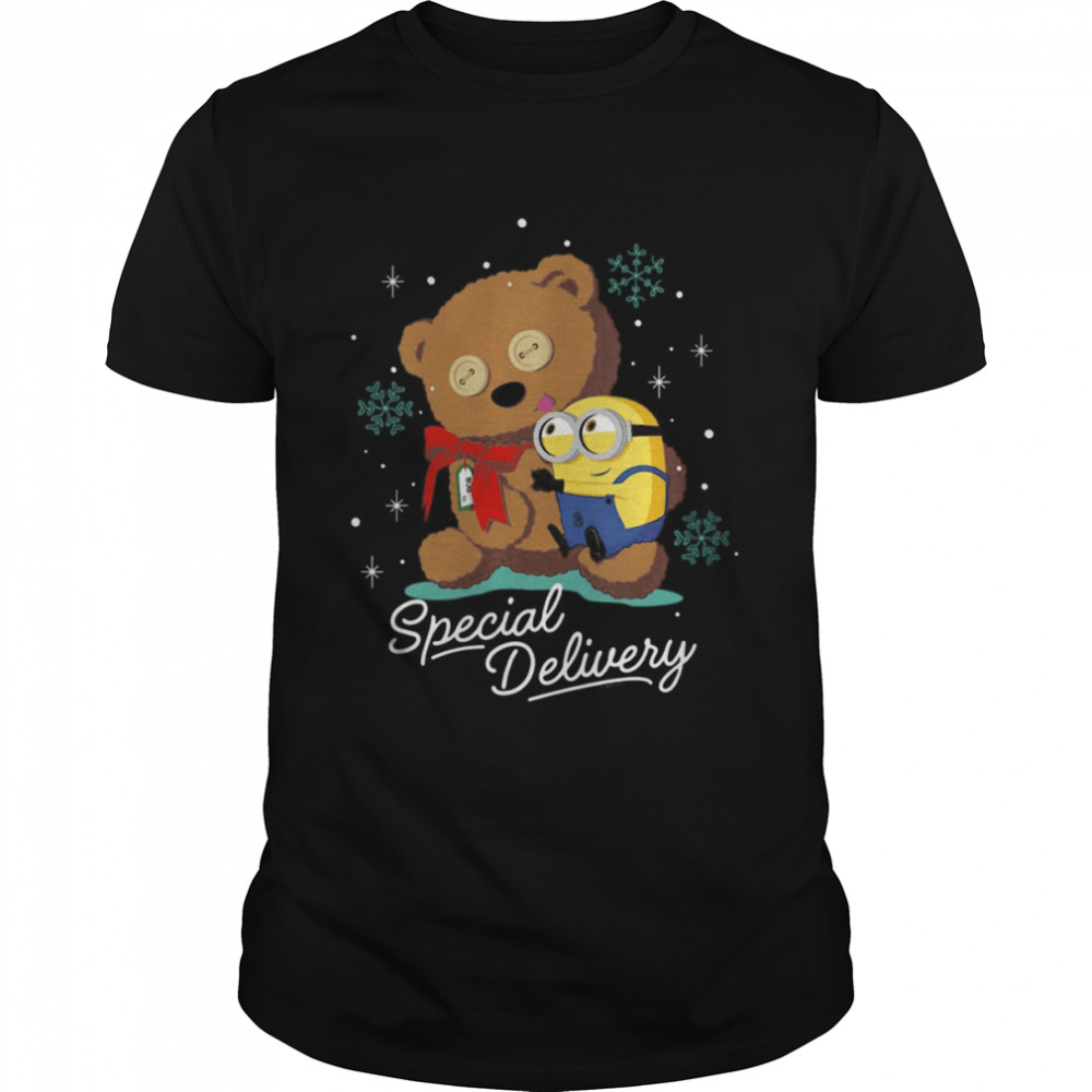 Minions Christmas Bob Special Delivery Teddy Bear shirt