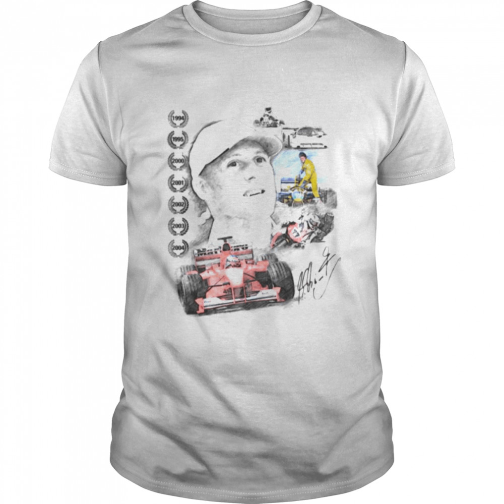 Aesthetic Design Michael Schumacher Formula 1 Signature shirt