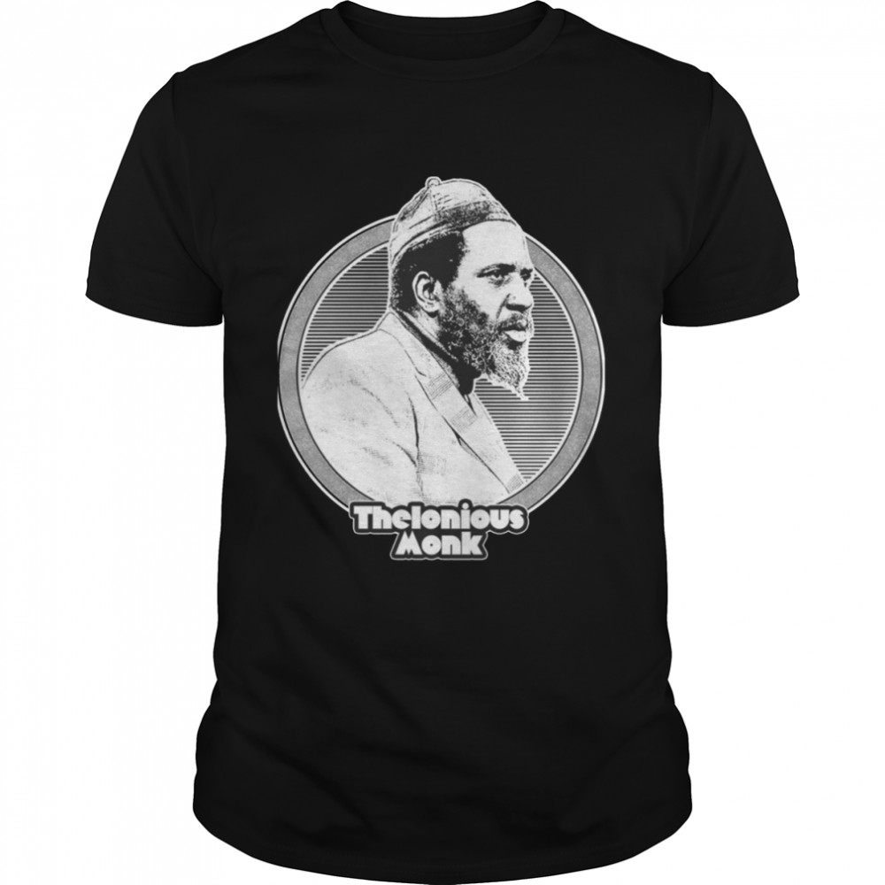White Portrait Thelonious Monk Jazz Music shirt