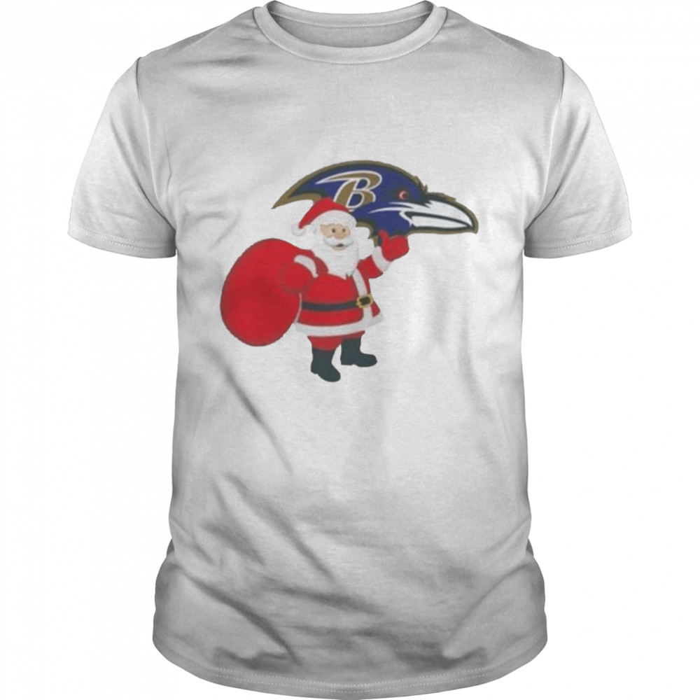 Santa Claus Baltimore Ravens NFL Christmas 2022 shirt Classic Men's T-shirt