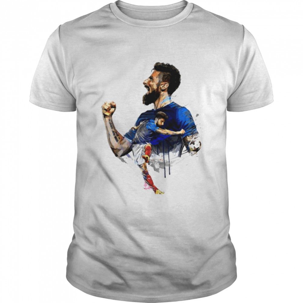 Watercolor Olivier Giroud Football shirt Classic Men's T-shirt