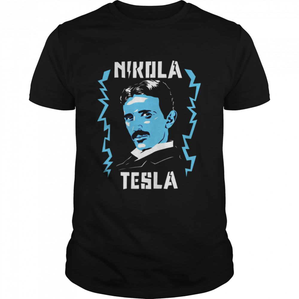 Animated Portrait Nicola Tesla The Legend shirt
