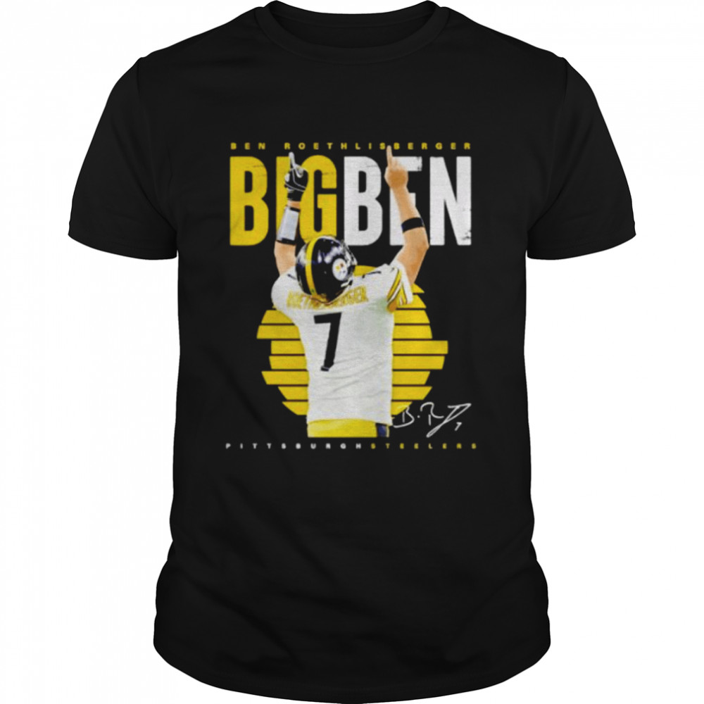 Big Ben Ben Roethlisberger Pittsburgh Steeler signature shirt