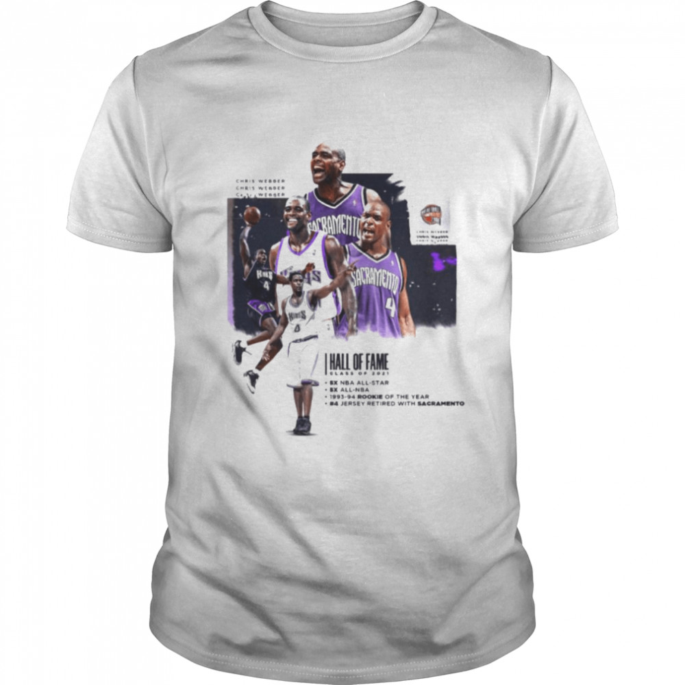 Chris Webber 4 Legend Basketbal Sacramento Kings shirt