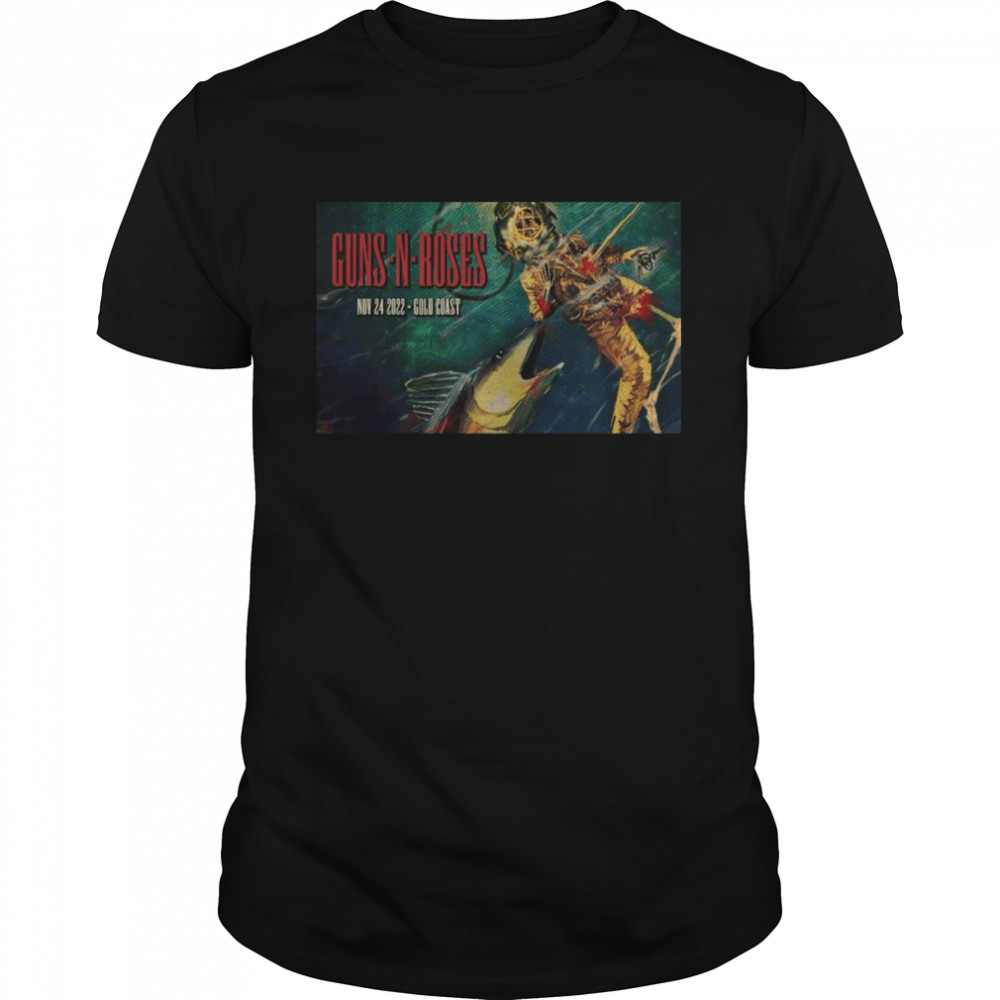 Guns N Roses Nov 24 2022 Gold Coast Poster shirt Classic Men's T-shirt