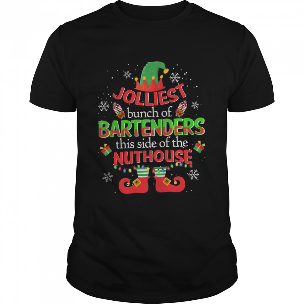 Jolliest Bunch Of Bus Drivers This Side Of The Nuthouse Christmas Shirt