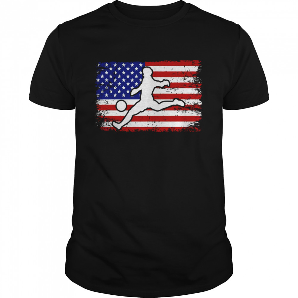 National America Flag Usa American Football Fan Soccer Team Vintage shirt