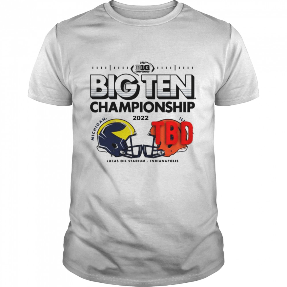 University of Michigan Big Ten Championship 2022 Head-to-Head shirt