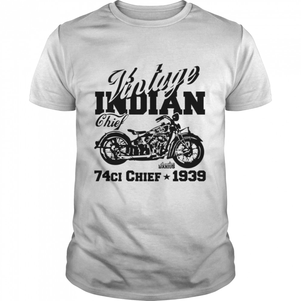 Vinage Indian Chief 74ci Retro Motorcycles shirt