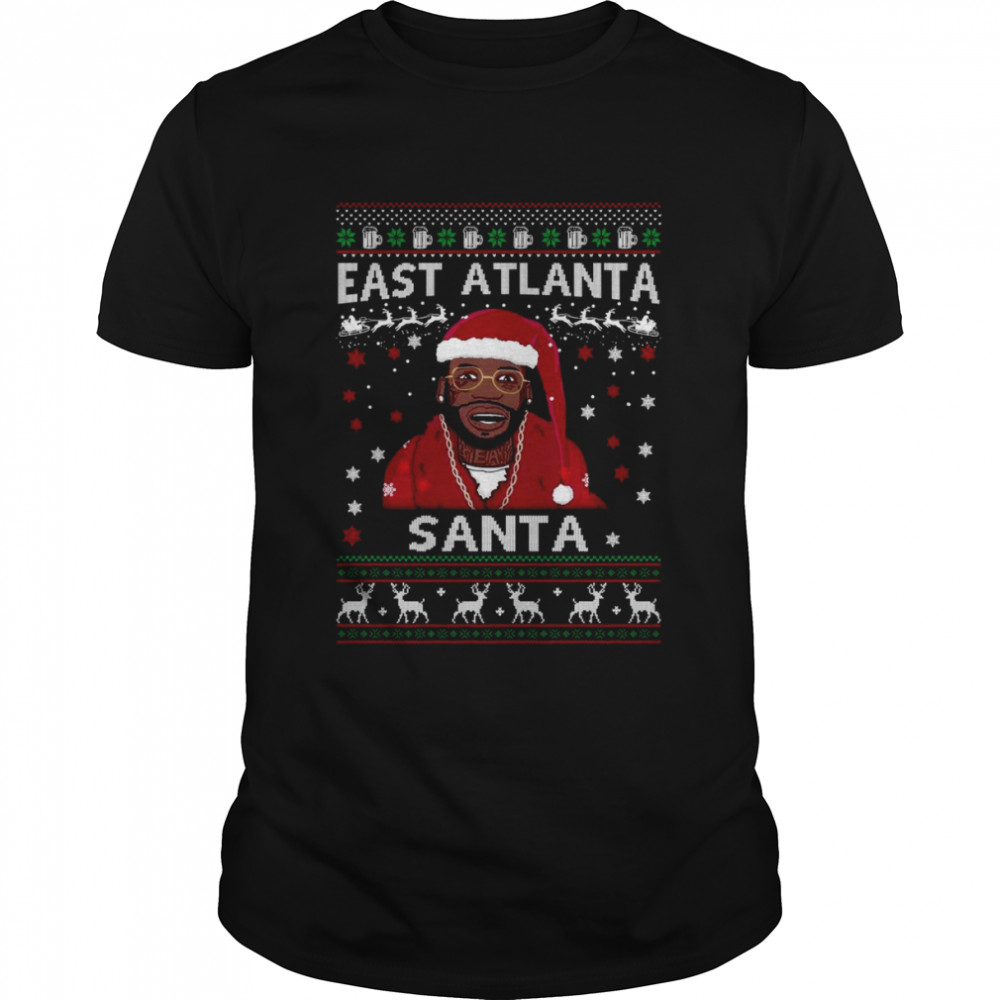 Gucci Mane East Atlanta Santa Ugly Christmas 2022 shirt