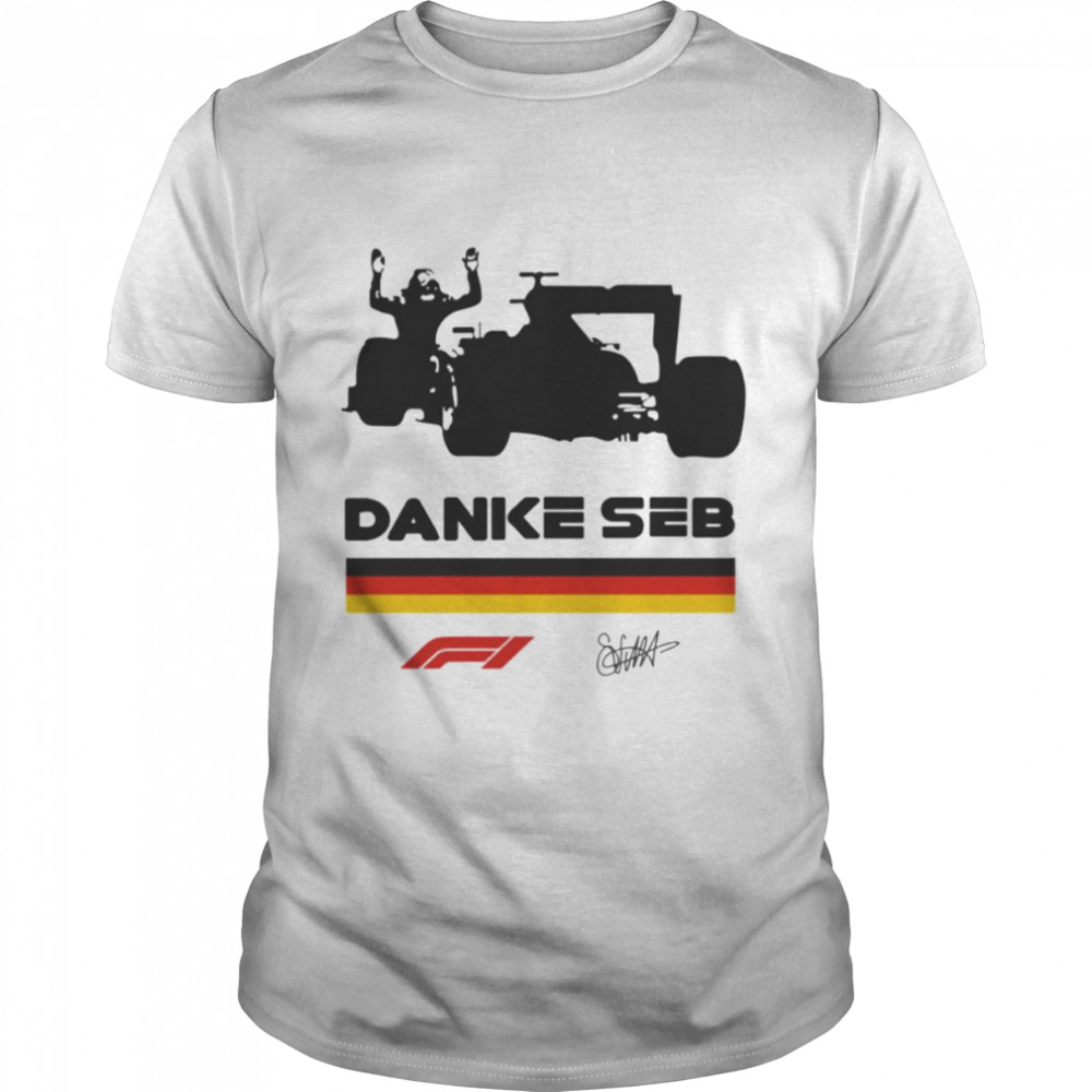 Signature Of Danke Seb Sebastian Vettel Essential shirt