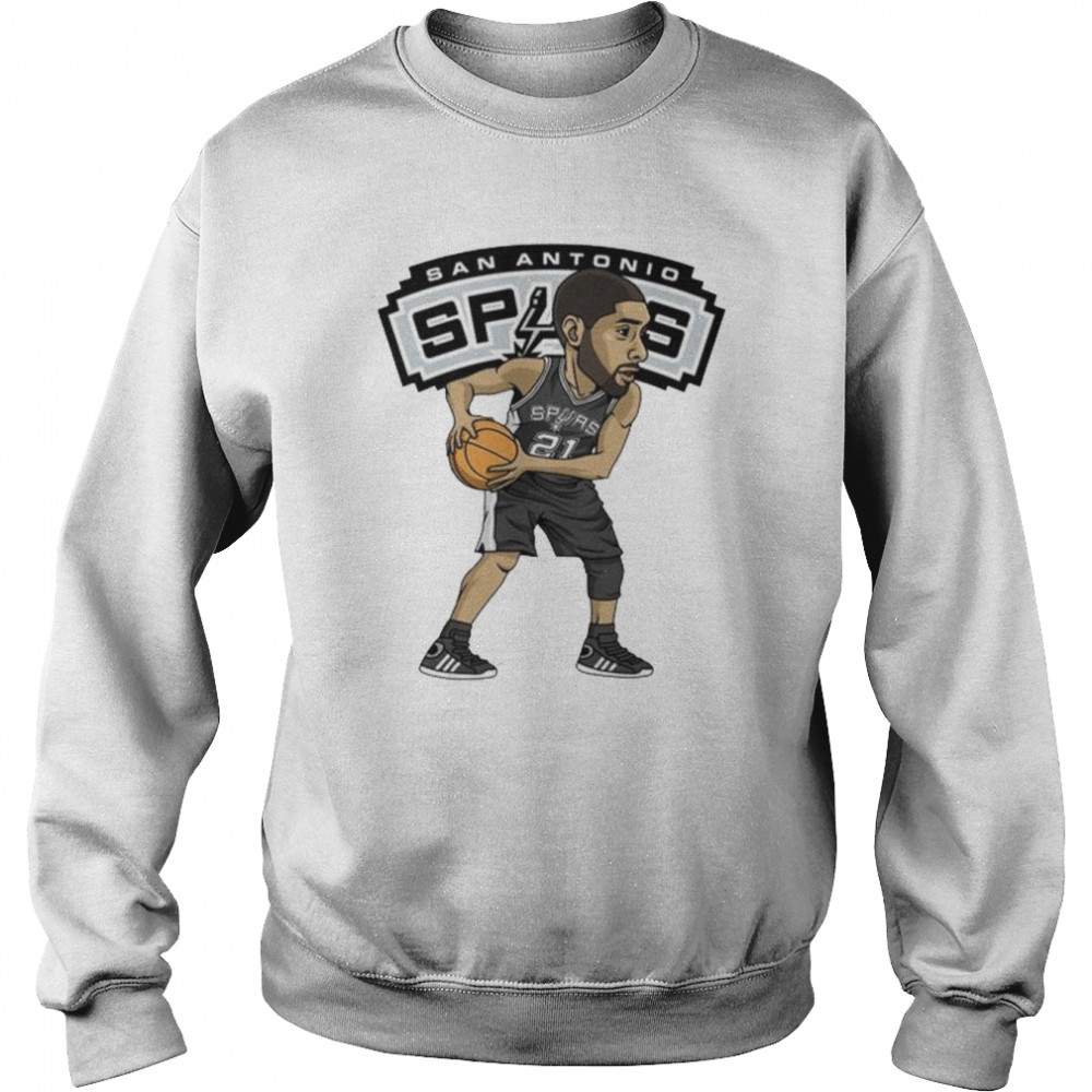 Tim Duncan 21 Art Chibi San Antonio Spurs shirt, hoodie, sweater, long  sleeve and tank top