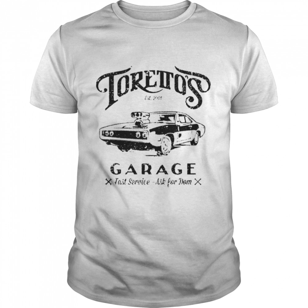 Torettos Garge Dom Est 2001 Garage shirt