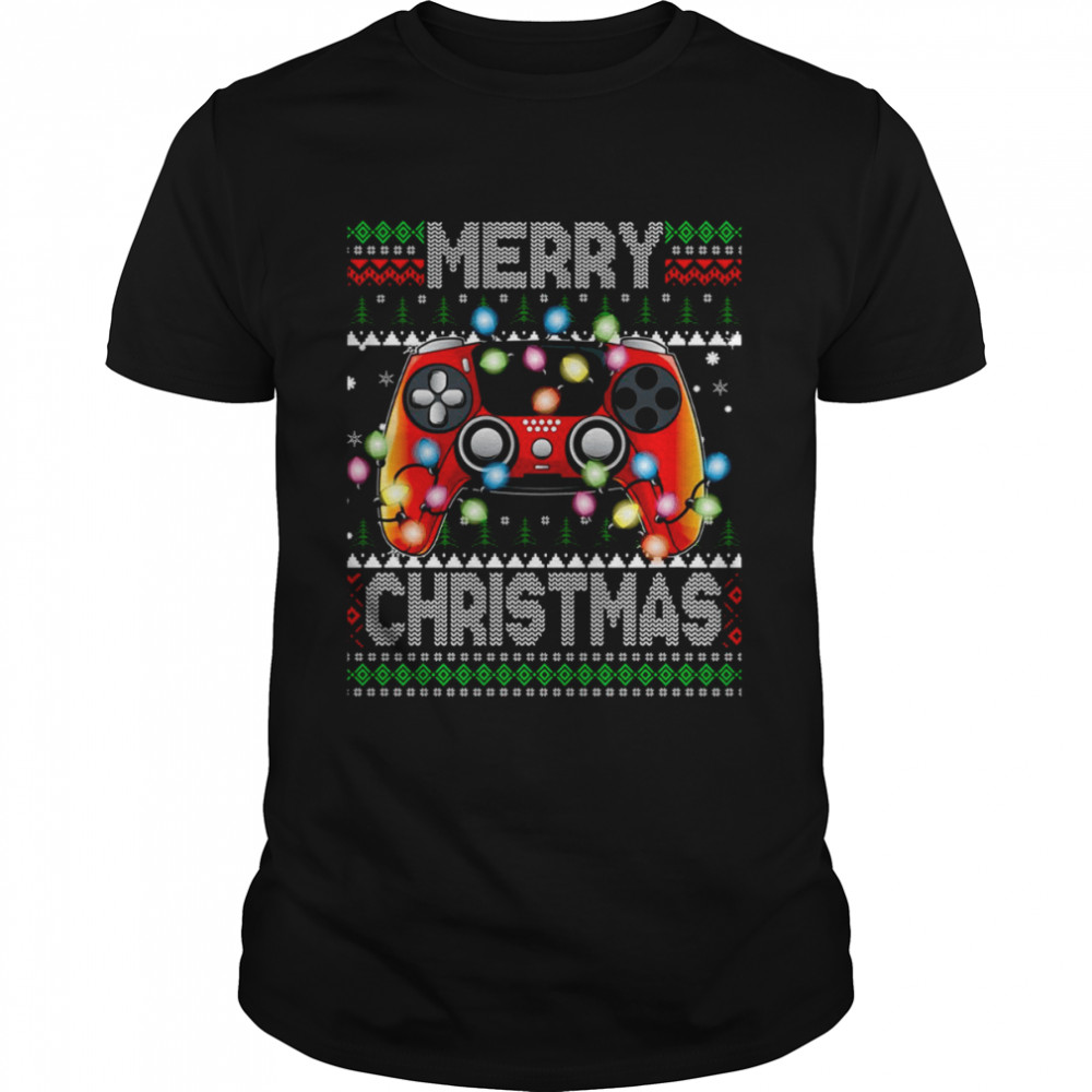 Video Game Controller Gamer Christmas shirt