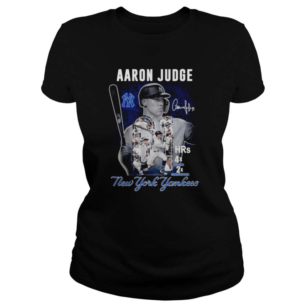 Aaron Judge 61 HRs New York Yankees Signature 2022 Mens Shirt